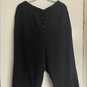 torrid Black Wide Leg Pull-On Pants